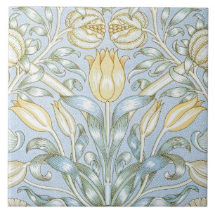 Carreau William Morris Lily et Motif de grenade