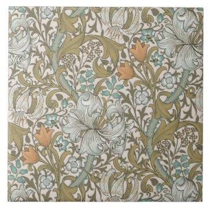 Carreau William Morris Lys Bleu Or Classique