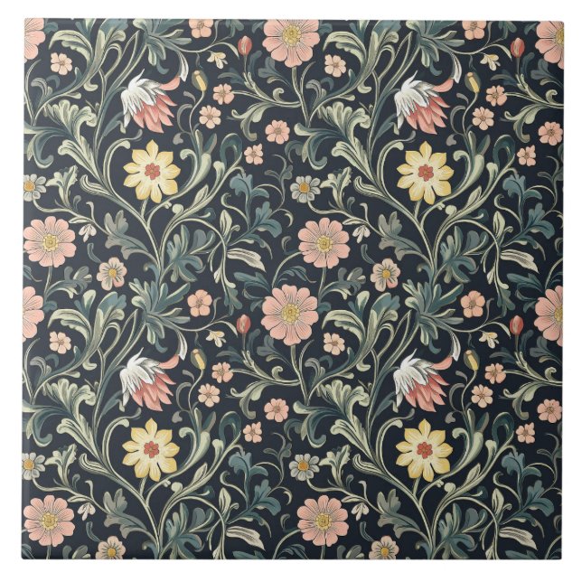 Carreau William Morris Motif (Devant)