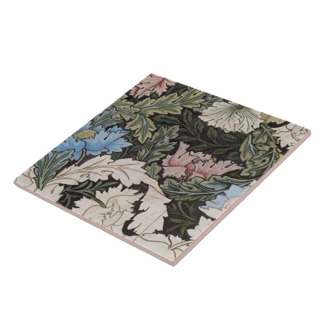 Carreau William Morris Motif de couronnes décoratives (Côté)