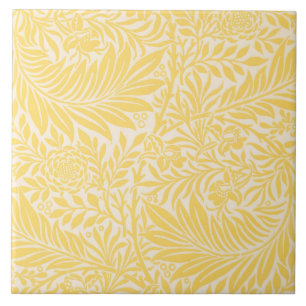 Carreau William Morris - Motif de feuilles et fleurs de da
