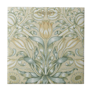 Carreau William Morris Motif Grenade Antique Lily