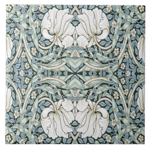 Carreau William Morris Motif Intricat Bleu Pervenche