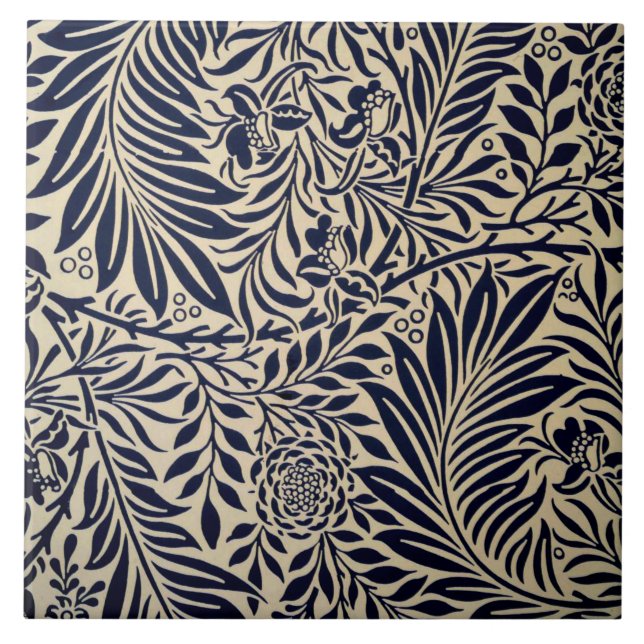 Carreau William Morris motif populaire, Spray (Devant)