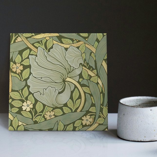 Carreau William Morris Motif Vintage Pimpernel (Créateur téléchargé)