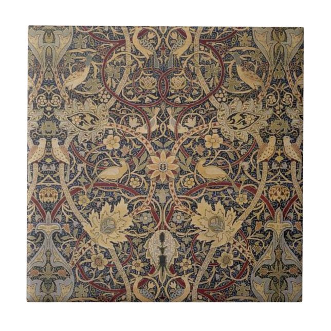 Carreau William * Morris Oiseaux botaniques et nature (Devant)