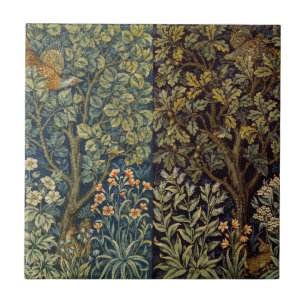 Carreau William Morris - Pheasant Bird Tree Botanical