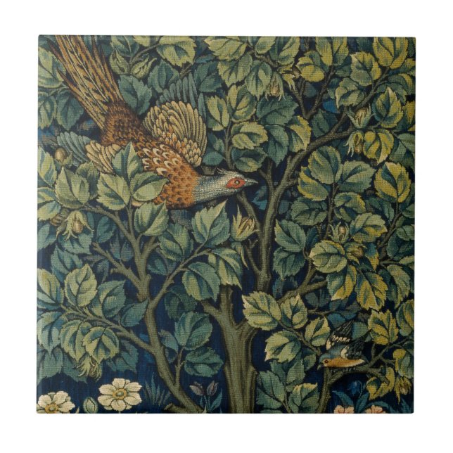 Carreau William Morris Pheasier Bois Bois (Devant)