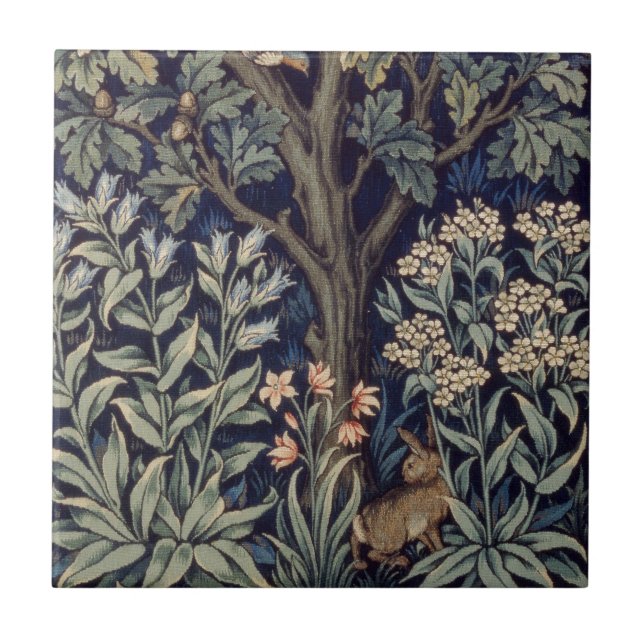 Carreau William Morris Pheasier Bois Bois (Devant)