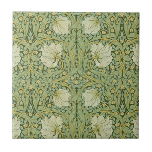 Carreau William Morris Pimpernel Fond d'écran bleu Floral