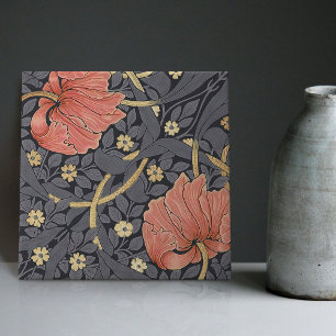 Carreau William Morris Pimpernel Motif Vintage en céramiqu