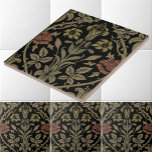 Carreau William Morris Rose Vintage et Lily Motif<br><div class="desc">Il s'agit d'une numériquement impression améliorée dérivée d'un motif ancien en soie et en laine "Rose et Lily" de 1893 conçu par William Morris. William Morris était un poète de l'époque victorienne, romancier, designer textile et une figure importante du British Arts and Crafts Movement. Ses créations avaient une esthétique d'inspiration...</div>