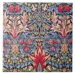 Carreau William Morris Snakeshead Floral Art Nouveau