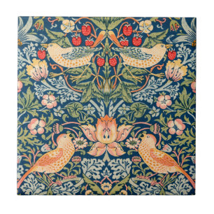 Carreau William Morris Strawberry Thief Design