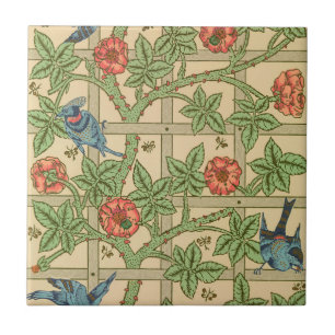 Carreau William Morris Trellis Design classique de papier