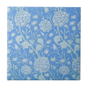 Carreau William Morris - Tulipes sauvages Bleues Art Nouve