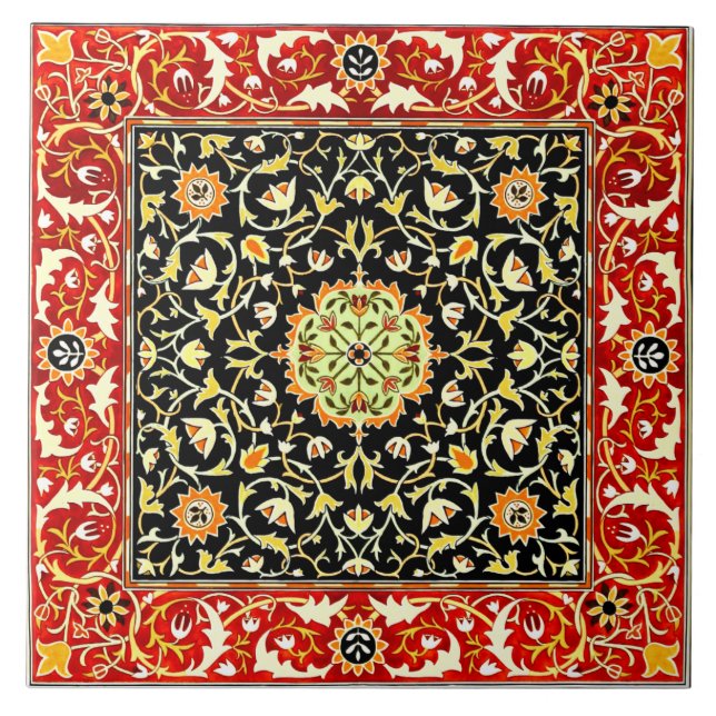 Carreau William Morris Vintage Floral Design (Devant)