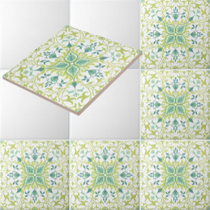 Carreau William Morris Vintage Floral & Motif feuille