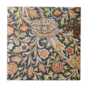Carreau William Morris Vintage Trent Motif Floral Bleu