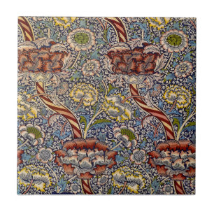 Carreau William Morris Wandle Anglais Floral Damask Design