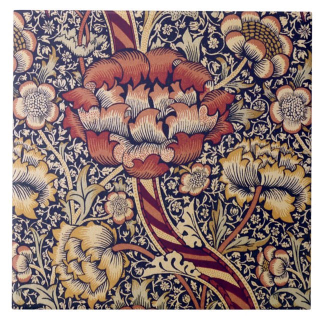 Carreau William Morris 'Wandle Chintz' (Devant)
