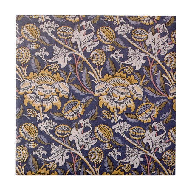 Carreau William Morris Wey Fond d'écran Floral (Devant)