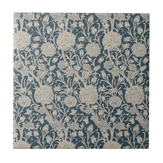 Carreau William * Morris Wild Tulips Vintage (Devant)