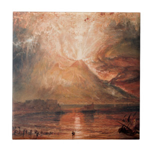 Carreau William Turner - Vésuve en éruption