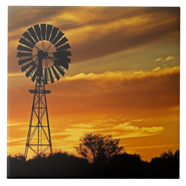 Carreau Windmill and Sunset, William Creek, Oodnadatta (Devant)