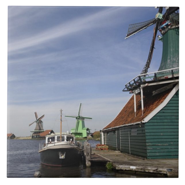 Carreau Windmill, Zaanse Schans, Hollande, Pays-Bas (Devant)