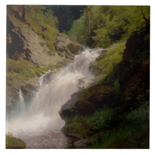 Carreau Winona Falls (Paysage américain) (par Hermann Herz