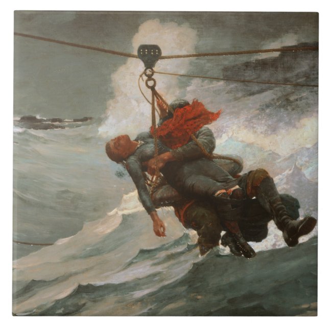Carreau Winslow Homer - La ligne de vie (Devant)