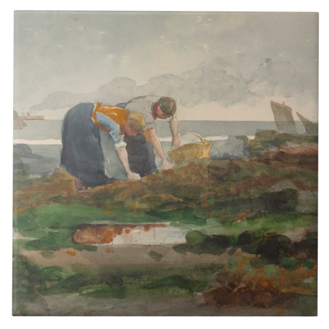 Carreau Winslow Homer - les ramasseurs de moule (Devant)