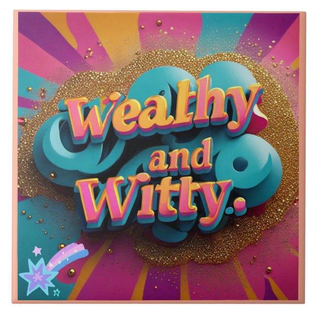 Carreau "Witty Wealth and Elegance" (Devant)