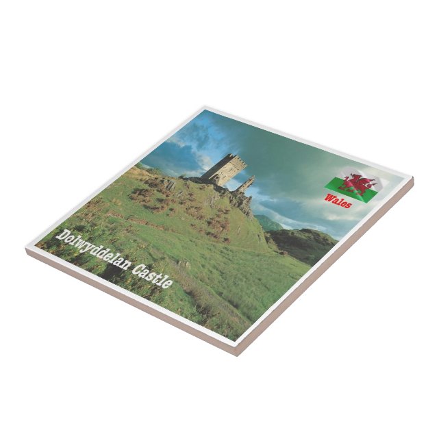 Carreau WLS015 CHÂTEAU DOLWYDDELAN, Pays de Galles, Europe (Côté)