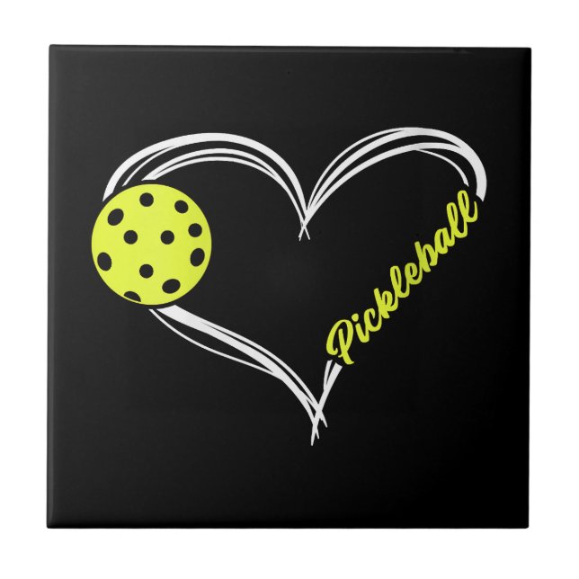 Carreau Womens Love Pickleball - mignon match de picklebal (Devant)