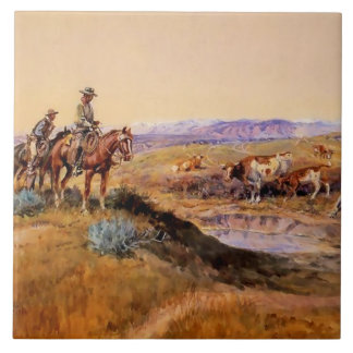 Carreau “Worked Over” Western Art by Charles M Russell