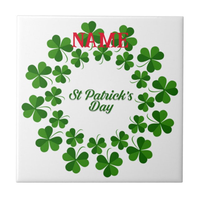 Carreau Wreath de la Saint Patrick Thunder_Cove (Devant)