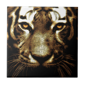 Carreau Yeux de tigres sauvages