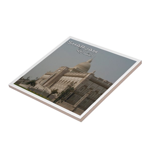 Carreau zAE012 SHARJAH, UNIVERSITÉ, EAU, Asie, (Côté)