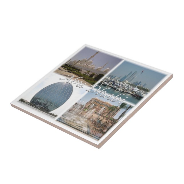 Carreau zAE062 ABOU DHABI, Émirats arabes unis, (Côté)