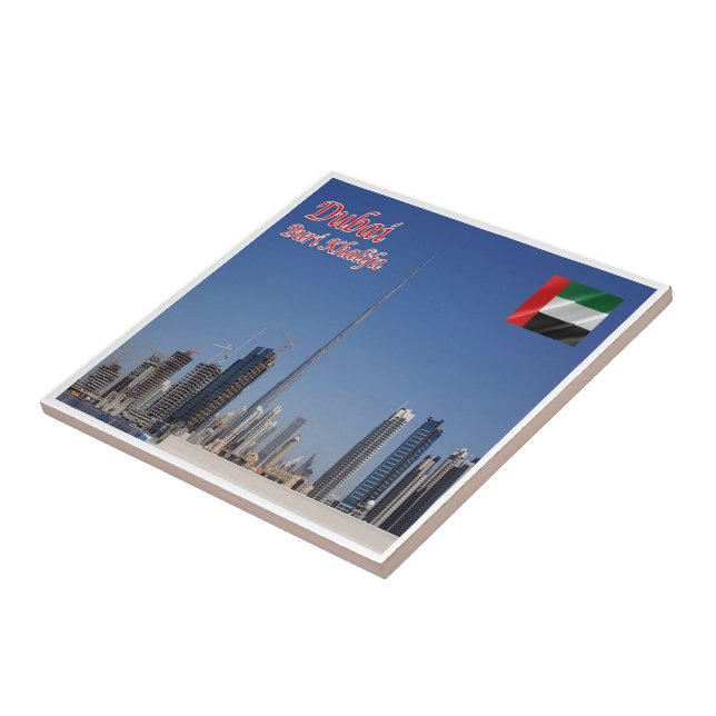 Carreau zAE075 BURI KHALIFA Dubaï Moyen-Orient, (Côté)