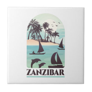 Carreau Zanzibar Afrique Vintage