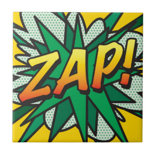 Carreau ZAP Amusement Bande Dessinée Rétro Pop Art
