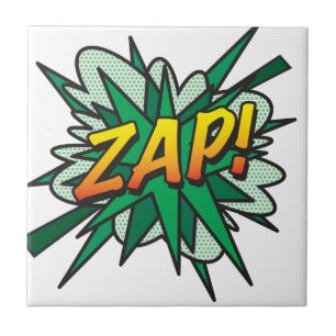 Carreau ZAP Amusement Bande Dessinée Rétro Pop Art