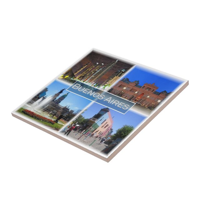 Carreau zAR005 BUENOS AIRES, Mosaic, Argentine, (Côté)