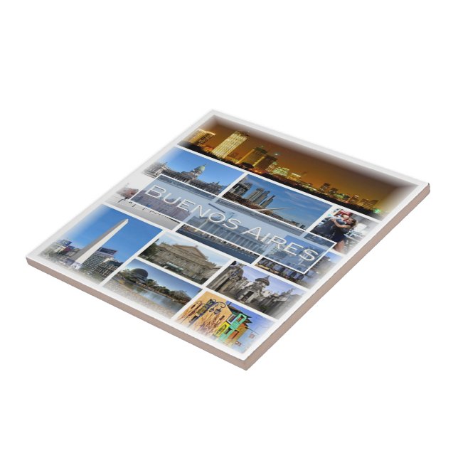 Carreau zAR006 BUENOS AIRES, Mosaic, Argentine, (Côté)