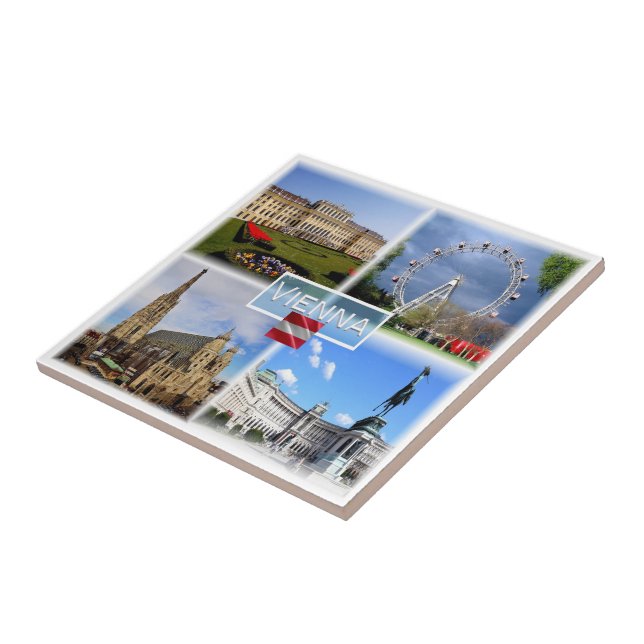 Carreau zAT003 VIENNA Schloss Schonbrunn Prater Funfair, (Côté)