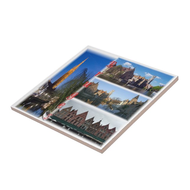 Carreau zBE010 BRUGES Belgique, (Côté)