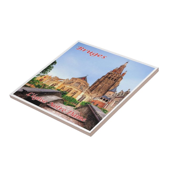 Carreau zBE038 BRUGES Notre Dame, Belgique, (Côté)